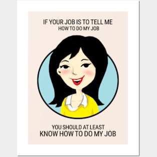 Funny Career. How to do my job. Posters and Art